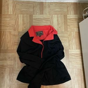 Black blazer with red details very nice